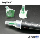 Pluma de insulina multiscene inyección con aguja Inofensiva 32Gx4mm Color verde