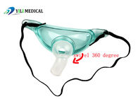 Máscara de nebulizador de traqueotomía PE sin olor, máscara de venturi de rotación 360 para el traqueo