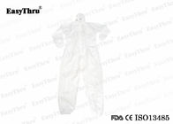 Vestidos blancos de protección aislante desechables con ropa de abrigo no tejida SML XL XXL XXXL