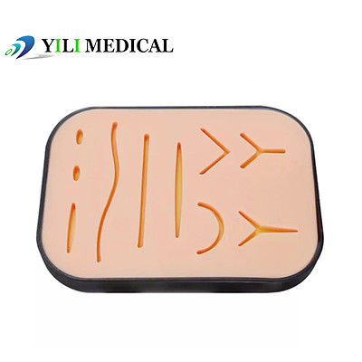 Pad de práctica de sutura de piel de silicona profesional con caja para práctica y entrenamiento de cirugía